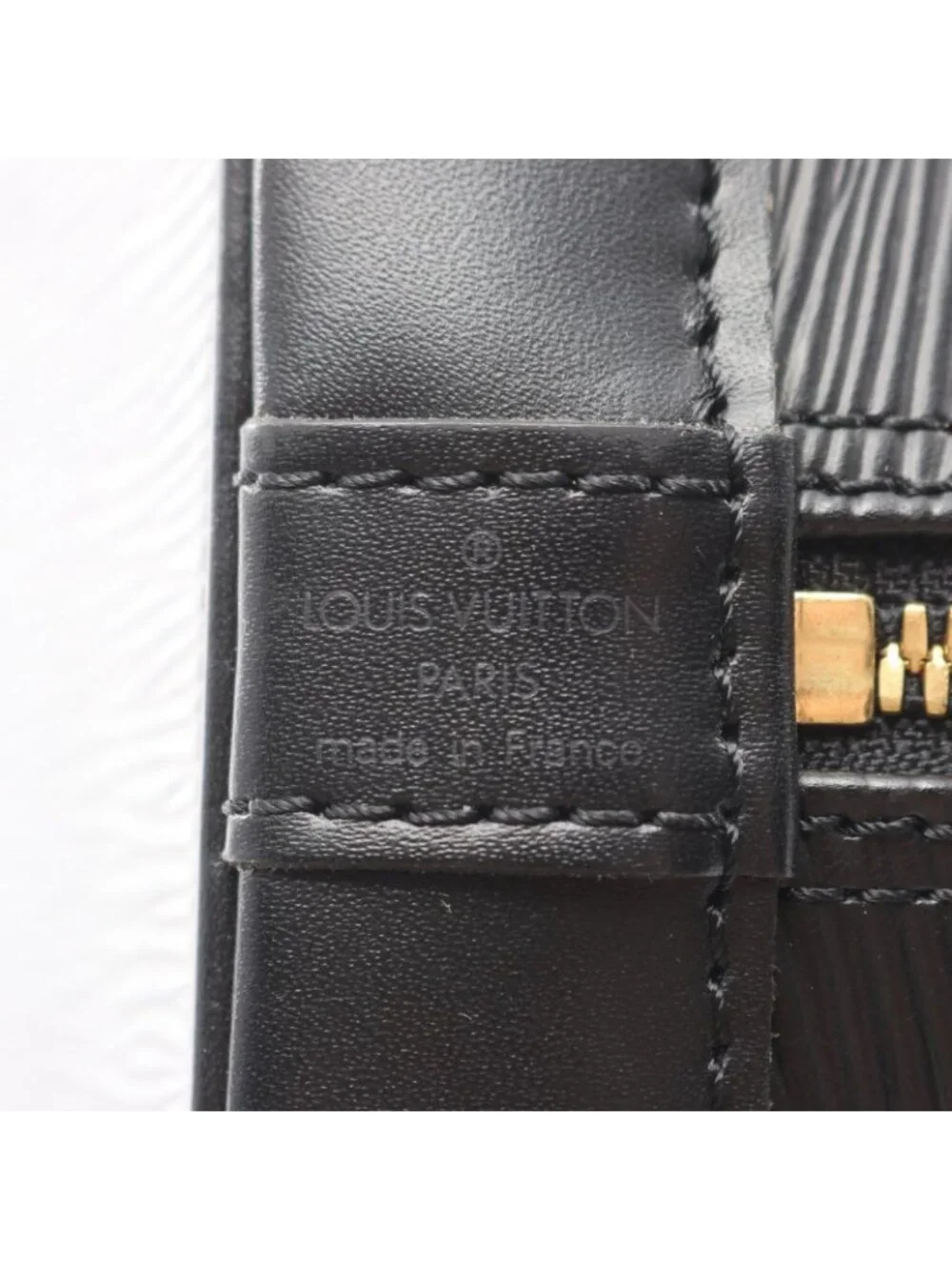 Louis Vuitton Handbag Alma Epi Noir Leather - Picture 4 of 11